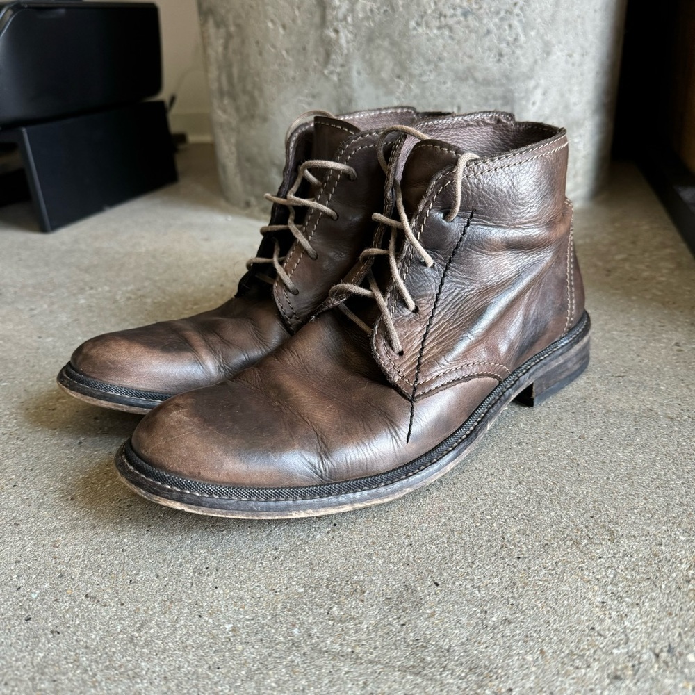 Fly London Women’s Brown Leather Lace Up Oxford Boots | Size 9.5 | EU 40